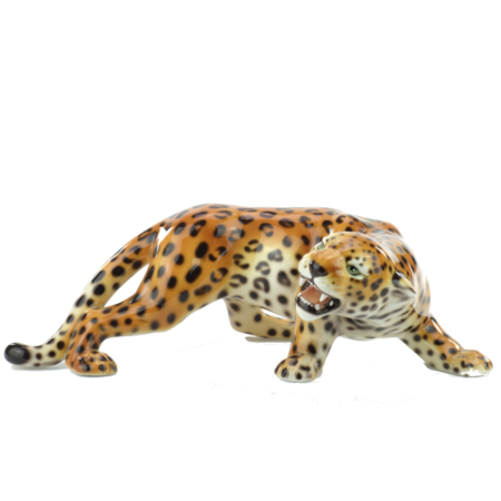 leopardo in ceramica