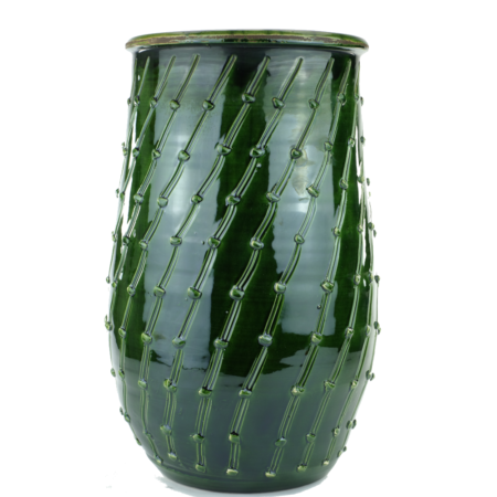 Portaombrelli Vaso in Maiolica Toscana linea Cactus Verde