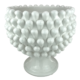 Pigna a vaso in ceramica h 28 cm. Bianco