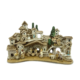 Presepe Borgo in terracotta decorato 11 personaggi