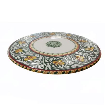 Maiolica Ceramica di Castelli Teramo piatto con limoni  diametro cm 35 